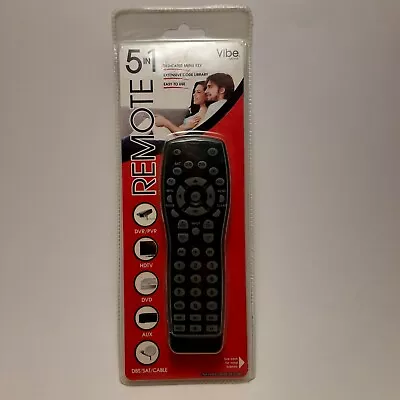 5 In 1 Universal Remote Control Vibe Axcess Cable DVR PVR HDTV DVD • $9.49