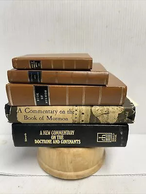 Lot Of 5. Book Of Mormon + Doctrine & Covenants. + Commentary X2 + Commandments • $35