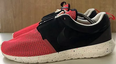 Nike Roshe Run NM Breeze Mens Size US 12 Red Black White Speckled Shoes Sneakers • $50
