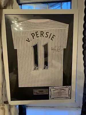 ROBIN VAN PERSIE SIGNED ARSENAL SHIRT FRAMED - Authenticated Certificate • £350