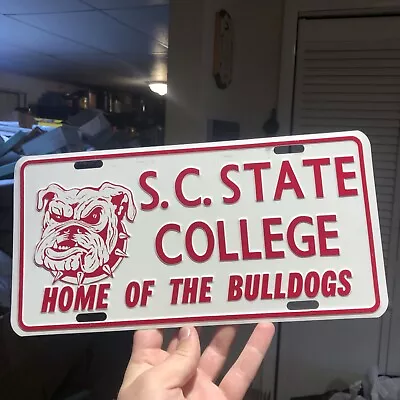 1980s South Carolina State College Bulldogs Booster License Plate University • $29.99