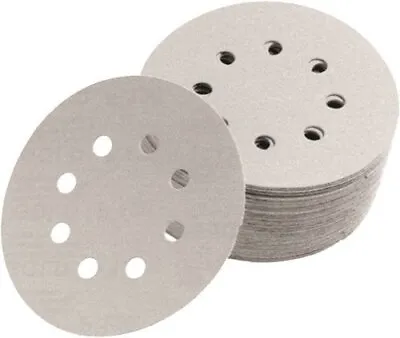 Norton 04033 5-Inch 5 And 8 Hole P80 3X Hook And Loop Discs 50-Pack • $32.19