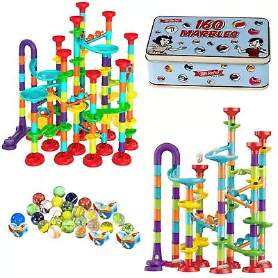 Marble Run Race Creative Set Building Blocks Track Marbles Toy Game Space Rail • £7.99