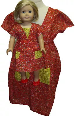 Matching Girl And Doll Red Dress Size 6 • $14.95