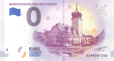 £4.10 • Buy 0 Euro Souvenir Banknote - Baroque Castle Delitzsch 2018-1