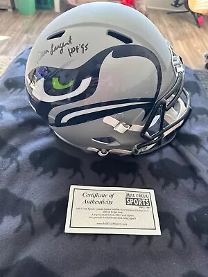 Steve Largent Seattle Seahawks Full Size Autographed Replica Helmet W/ COA • $199