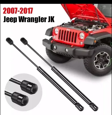 Hydraulic Gas Hood Bonnet Struts Fits For Jeep Wrangler Jk 2007-2017 • $52