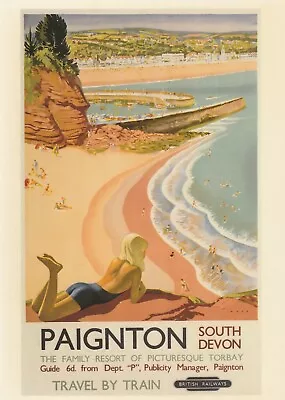 Unused Postcard - British Rail Publications - Paignton South Devon • £1.50