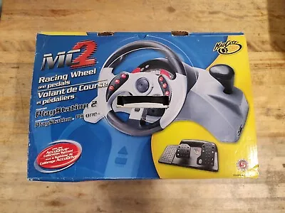 Mad Catz MC2 PS2 Racing Steering Wheel & Pedals & Manual W/ Original Box Tested! • $45