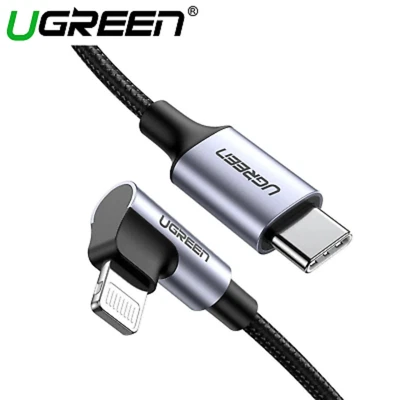 $23 • Buy UGREEN 90 Degree Right Angle USB C To Lightning Cable Apple IPhone IPod IPad