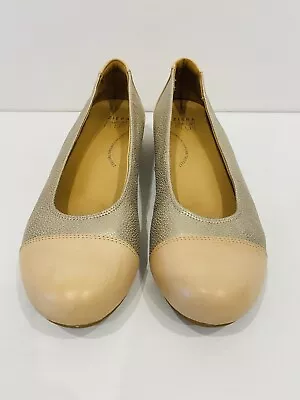Ziera Size EU 40M AU 9.5 Medium Hula Blush Gold Brush Leather Loafers • $45