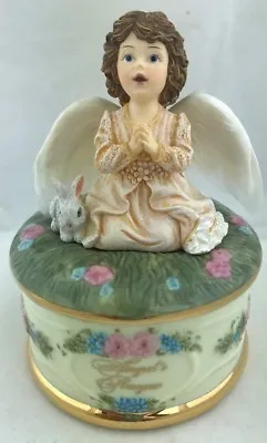 1999 Ardleigh-Elliott Porcelain Music Box Angel's Prayer 3rd Issue #A2067 COA  • $28.99