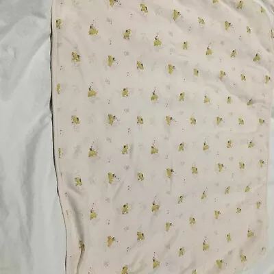 Classic Pooh Pink Baby Blanket Piglet Floral Cotton Lovey Double Layer • $34.80