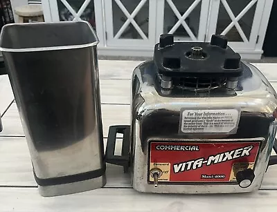 COMMERCIAL VITA-MIXER- Maxi-4000 Blender 850 Watts Stainless Read Description!!! • $49.99