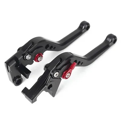 Black SHORT CLUTCH Brake CNC LEVERs For Yamaha YZF R1 2004 2005 2006 2007 2008 • $44.95