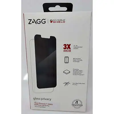 ZAGG Invisible Shield Glass Privacy For IPhone 13 / 13 Pro / 14 6.1  • $17.99