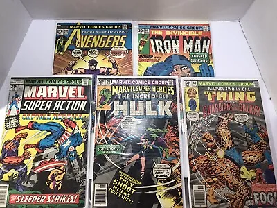 Lot Of 5 Marvel Bronze Age Comics Avengers Iron Man Captain America Hulk Thing • $0.99