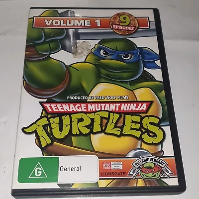 Teenage Mutant Ninja Turtles : Volume 1 (DVD 1987) 9 Episodes - Free Post  • $7.99