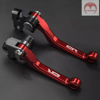 Dirt Bike CR Brake Clutch Levers CNC For Honda CRF450R 2002 2003 Red Aluminum • $35.99