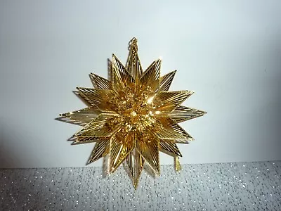 Danbury Mint Annual Christmas Ornament Star Bright 23kt Gold Plated. 2007 NO BOX • $16