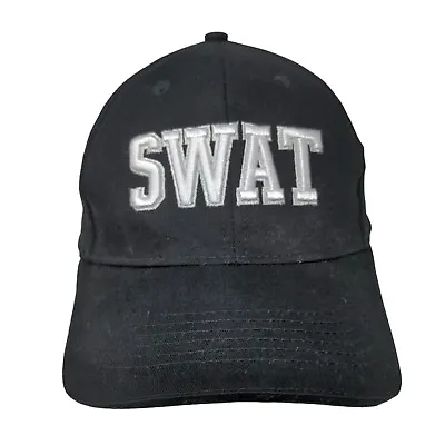 Spirit Halloween Men's SWAT Costume Strapback Hat Black OSFM Embroidered Logo • $20