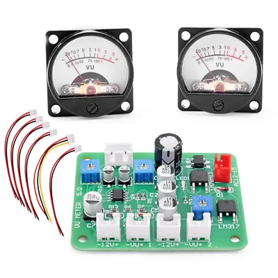 VU Meter Stereo Audio Level Indicator Audio Meter Backlight For HiFi Amplifier • $14.09