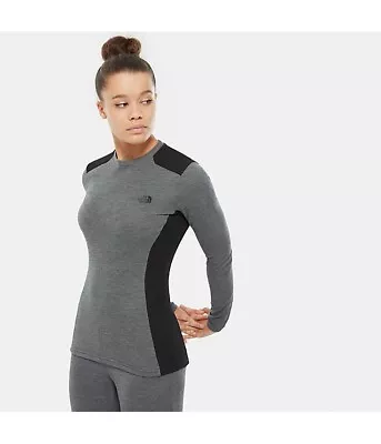 £29.99 • Buy THE NORTH FACE WOMENS LS CREW NECK BASELAYER SMALL RRP£45 Grey