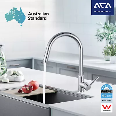 ACA Pull Out Kitchen Sink Mixer Tap Chrome Brass 360° Swivel Spout Basin Faucet • $85