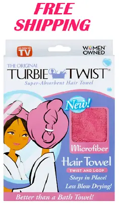 Turbie Twist Kids Microfiber Bath Towels With Lightweight Pink • $7.70