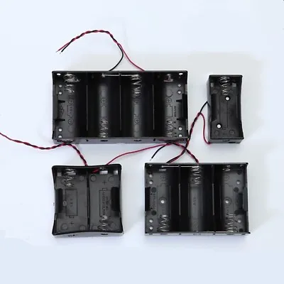 1 2 3 4x D Cell Battery Holder Connector Box Case 1.5V DC Case With Wire Lead • £2.39