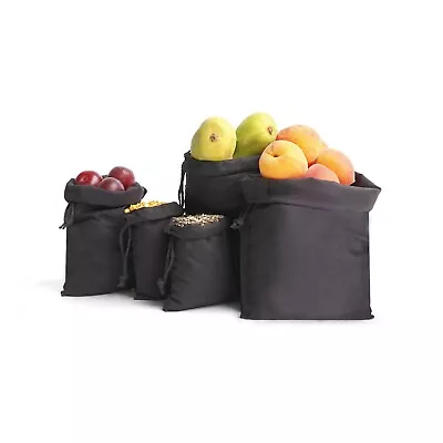 Biglotbags - 6 X 10 Inches Premium Black Cotton Single Drawstring Muslin Bags • $7.99