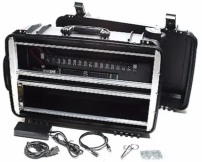 Synthrotek Portable Powered Eurorack Case 104HP 6U + 1U (7U) Rugged Modular Case • £482.56