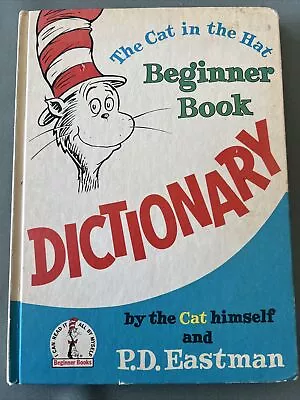 VINTAGE~The Cat In The Hat Beginner Book Dictionary~ 1964  Book~By PD Eastman • $4.50