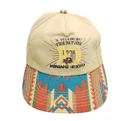 Mining EXPO Elko NV 1995 Hat Adjustable Snap Back Navajo Bill USA Made Cap • $26.80