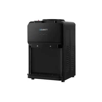 Devanti Water Cooler Dispenser Bench Top Cold Hot Two Taps Instant Machine Black • $119.95