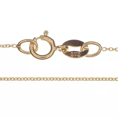 9ct YELLOW GOLD NECKLACE CHAIN - SOLID 375 INCLUDING CURB ROLO SNAKE • £55.91