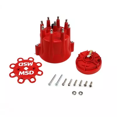 MSD Ignition 84335 Chevy GM V8 Pro Billet Distributor Cap/Rotor Kit HEI Terminal • $56.32