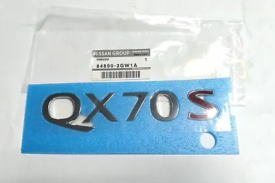Genuine Rear Trunk Lid Emblem Logo Nameplate Infiniti QX70S 14-17 84890-3GW1A • $58