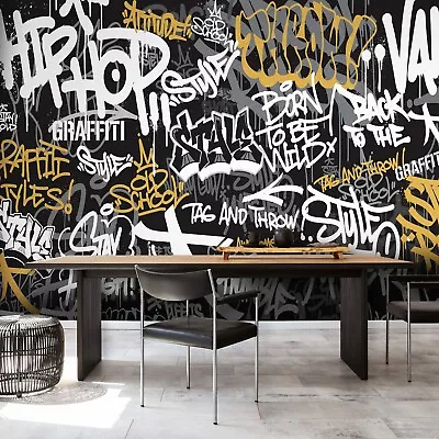 £79.90 • Buy GRAFFITI STREET ART TEENS BOYS Photo Wallpaper Wall Mural Modern Children's Room