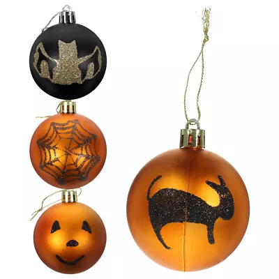  4 Pcs Halloween Window Wall Ornaments Haunted House Props Decorations • £8.98