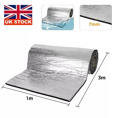 3*1m Camper Van Insulation Foam Soundproof Closed Cell Self-adhesive 7mm UK • £19.99