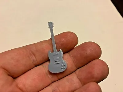 1/25 Scale Electric SG Style Guitar AC/DC For Model Car Dioramas Gibson Style • $3.99