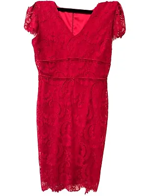 $35 • Buy Alannah Hill Red Lace Dress, Pre-loved Perfect Condition S 12