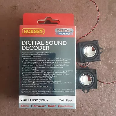 Hornby R8120 TTS Sound Decoder Twin Pack For Class 43 HST MTU + 2 Bass Speakers • £69.50