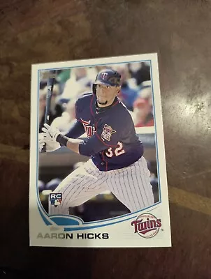 Aaron Hicks 2013 Topps (rc) #346 Free Shipping • $0.99