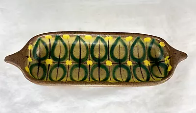 Vintage Mid-Century Modern Dybdahl Pottery 8  Olive Tray Denmark • $40