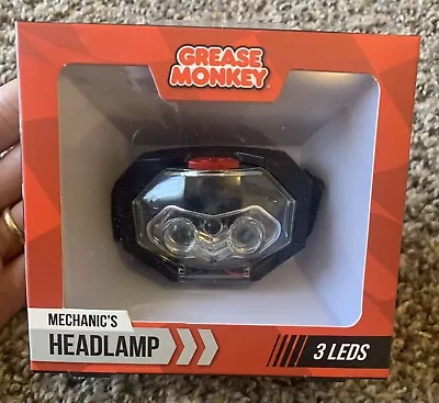 Grease Monkey Headlamp 3 LEDS Mechanic’s Headlamp LED Headlamp New! • $10