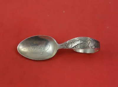 Nursery Rhyme By Shiebler Sterling Silver Bent Baby Spoon With Rabbit 3 3/4  • $79