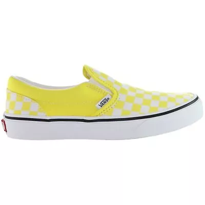 Vans Classic Slip-On Yellow Synthetic Kids Shoes VN0A4UH8ABP • £31.99