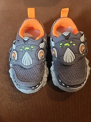 NEW Skechers Boy’s Shoes SKECH O SAURUS Sneaker Lights Up - Size 5 Toddler GREY • $13.99